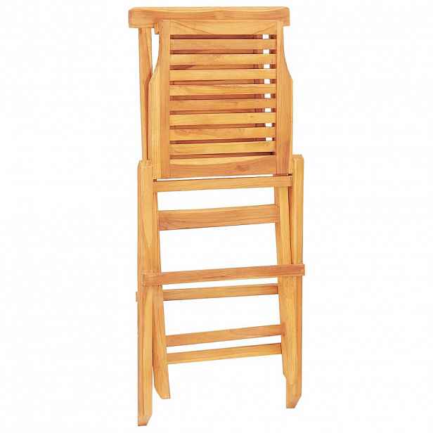 vidaXL Skládací židle 6 ks 47x63x90 cm masivní teak
