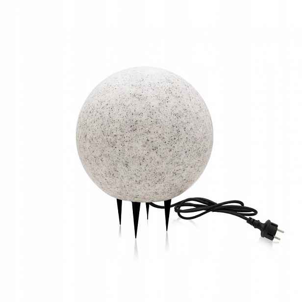 Zahradní Lampa Svítící Malá Stojící Koule E27