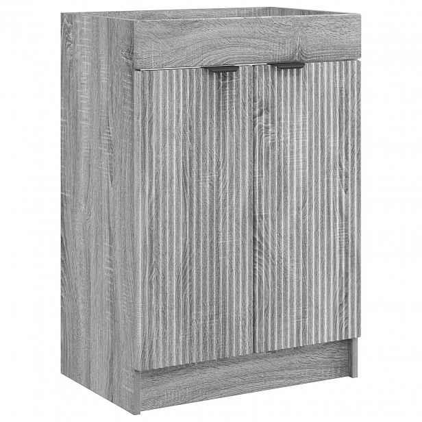 vidaXL Koupelnová skříňka pod umyvadlo Šedý Sonoma 78,5 x 37,5 x 81 cm