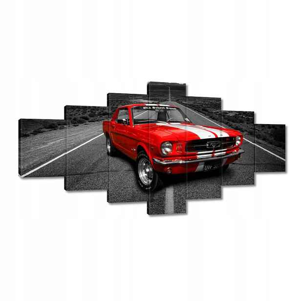 Obrazy 210x100 Červený Ford Mustang