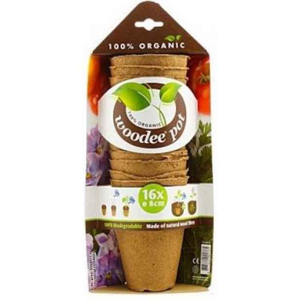 Culina Botanica Květináč z přírodních vláken kulatý 8 cm – 16 ks