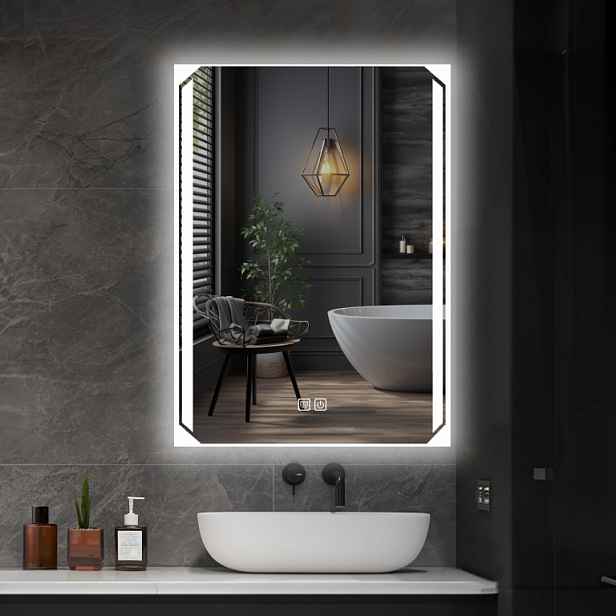 Koupelnové LED zrcadlo 60×80 cm