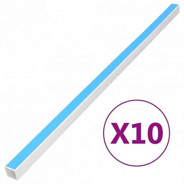 vidaXL Kabelová lišta samolepicí 20 x 10 mm 10 m PVC