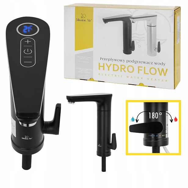 Průtokový elektrický ohřívač vody 3,3 kW LCD
