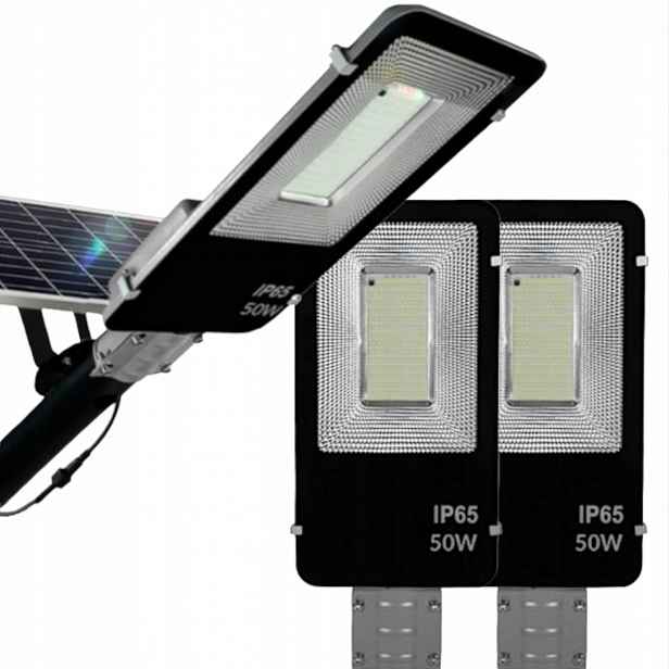 3X Voděodolná Solární Lampa Led Lampa 50W Pouliční Senzor Soumraku Držák Trubka