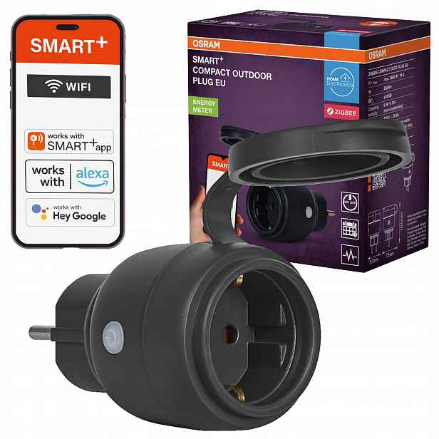 Inteligentní zásuvka Venkovní zásuvka s krytím IP44 Smart WiFi ZigBee