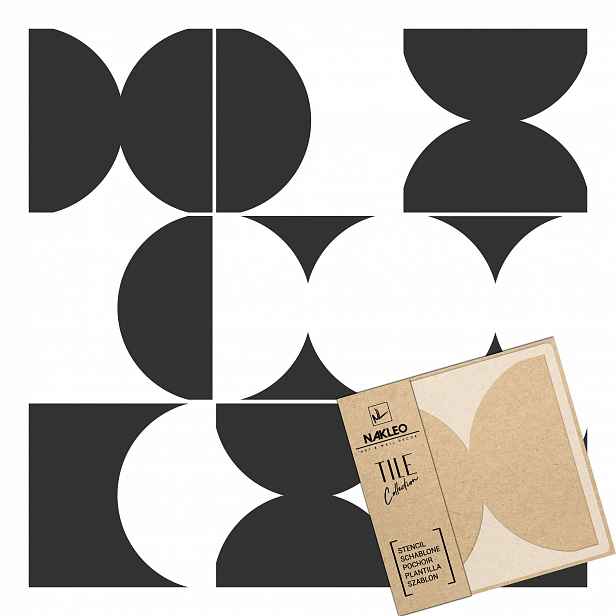 Malířská šablona Dlaždice Opakovaně Použitelný 15x15 cm Geometrický vzor Coria