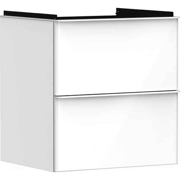 Skříňka pod umyvadlo bez umyvadla Hansgrohe Xelu Q 58x62,5x47,5 cm bílá lesklá 54023700