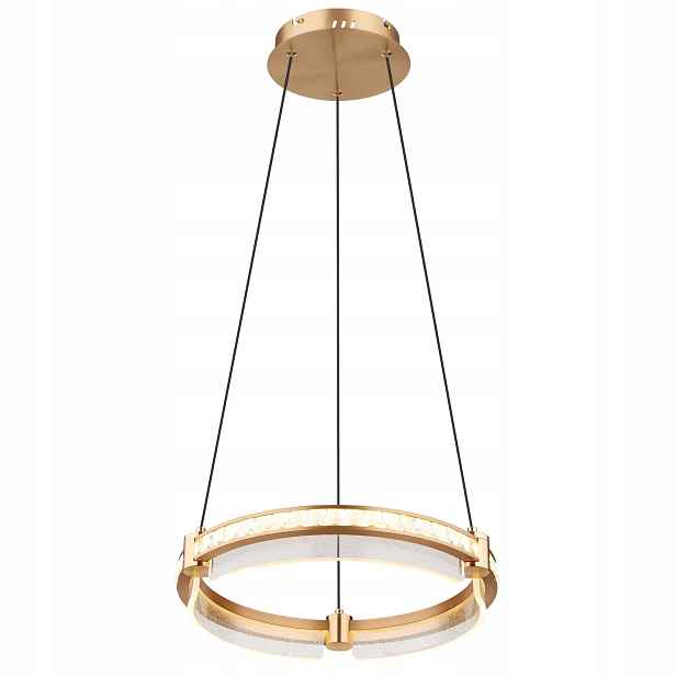 Závěsná lampa Převis Zlatá Blondie 36W Led Křišťál K5 Dálkový Ovladač Globo Lighting