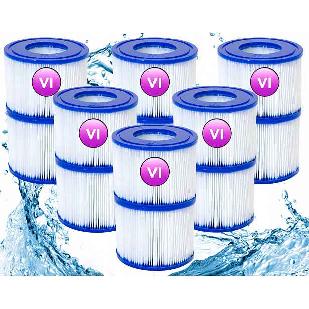 12 x Filtr Pro Bestway Lay-z-spa Čerpadlo Jacuzzi 60311 Originální Typ Vložky