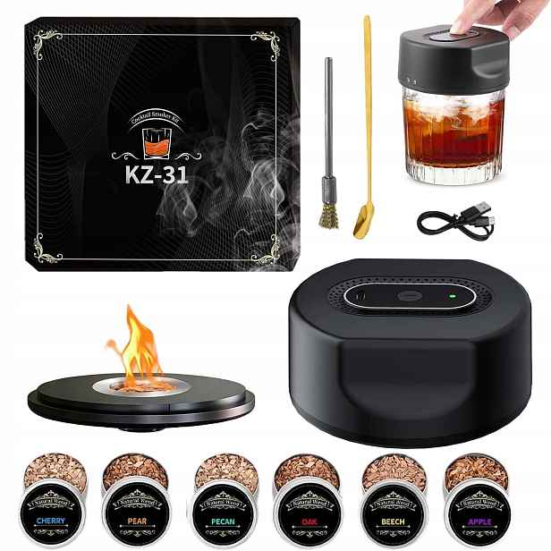 Sada Na Uzení Koktejlů Automatický Barový Smart Smoker Univerzální