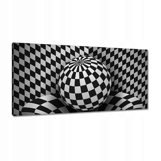 Obrazy 115x55 Abstrackja černobílá