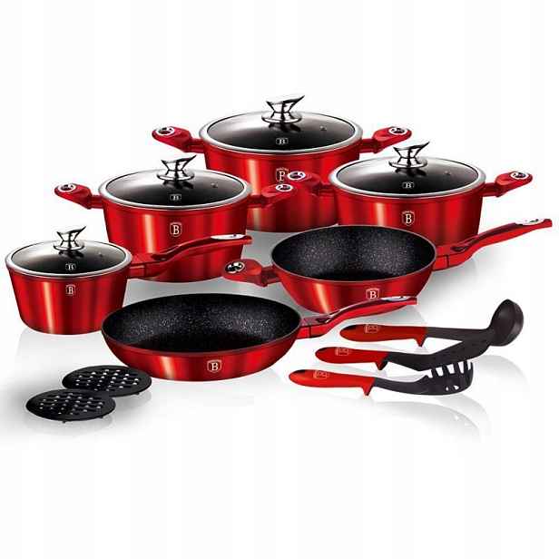 Berlinger Haus Sada Granitových Hrnců BH1226 15 Element Pro Kuchyň