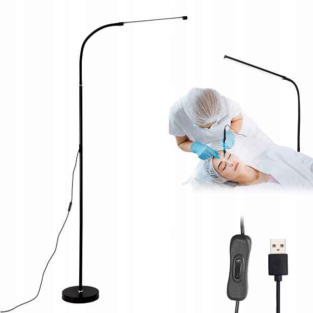 Elegantní Stojací Led Lampa Vertikální Lampa 12W 140 CM Teplé Světlo