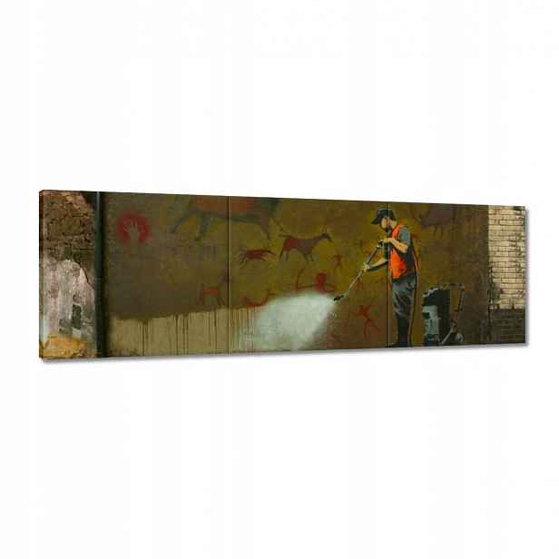 Obrazy 120x40 Banksy Odstraňování umění