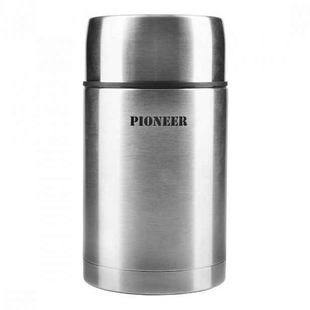 Termoizolační nádoba "Pioneer" na polévku, 1 l, Barva stříbrná - Grunw