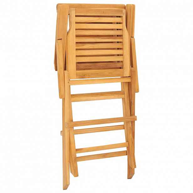 vidaXL Skládací židle 4 ks 56x63x90 cm masivní teak