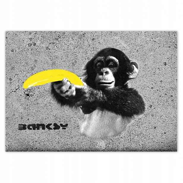 Fototapety 208x146 Banksy Banán Opice