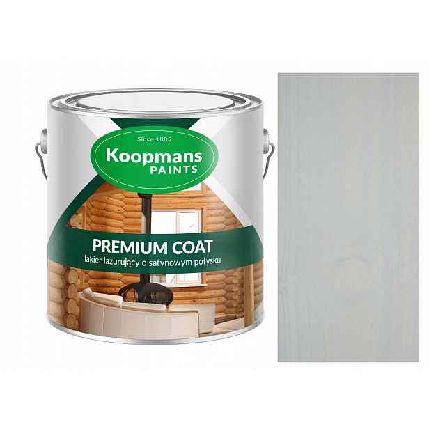 Koopmans Premium Coat 5 L Akrylový Lak Na Dřevo Šedý Nebeský 199