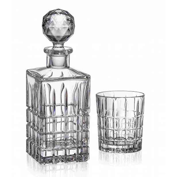 Křišťálový set na whisky značky Bohemia Diplomat 6+1