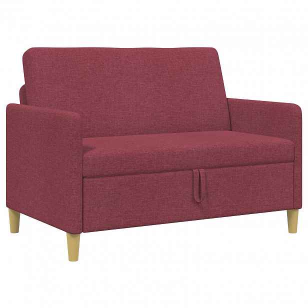 vidaXL Sofa s úložným prostorem Víno Červené 122 x 78 x 87 cm