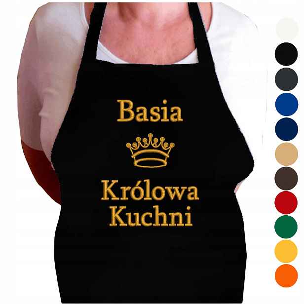 Zástěra S Jménem Basia Barbara Dárek K Narozeninám A Svátku S Výšivkou
