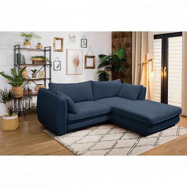 MID.YOU ROHOVÁ SEDAČKA, textil, tmavě modrá