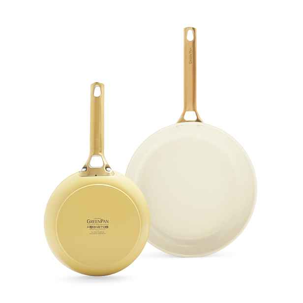 GreenPan Sada 2 nepřilnavých pánví s keramickým povrchem Padova, 20 + 26 cm, žlutá CC008486-001