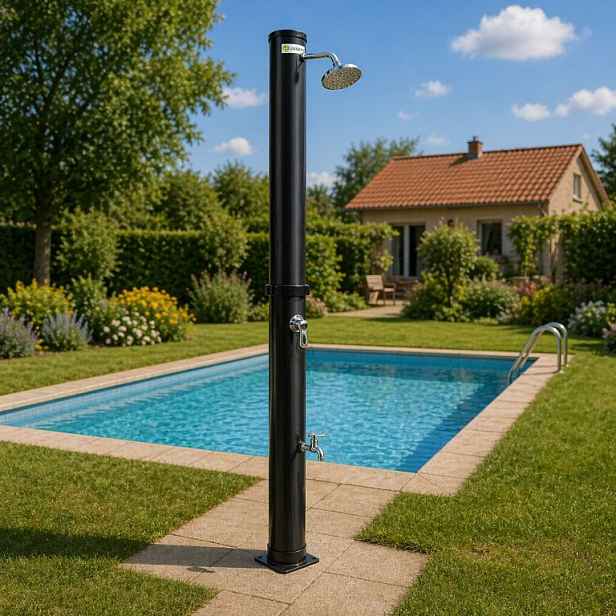 Juskys 107494 kempingová solární sprcha 35 l černá
