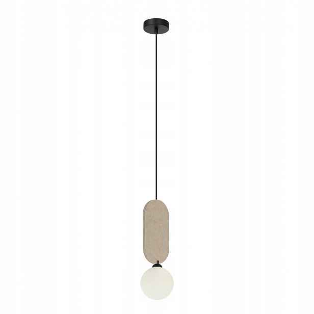 Lorenzo, Moderní béžová dekorativní závěsná lampa, G9