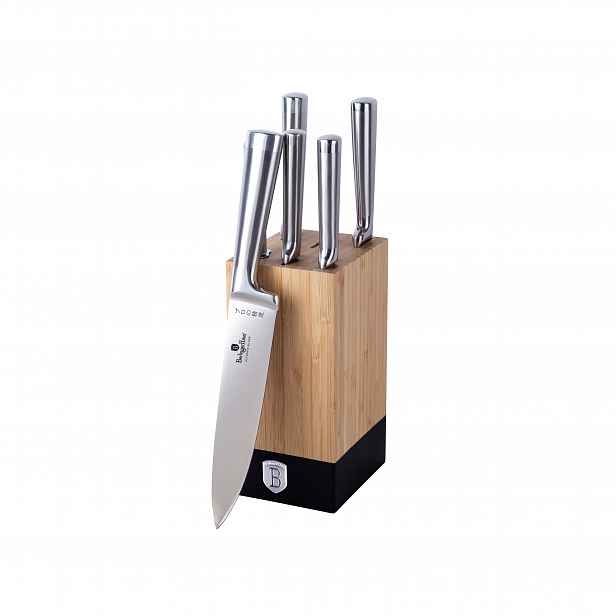 Sada nožů ve stojanu Berlinger Haus Black Silver BH-2804