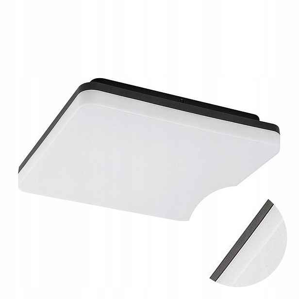 Stropní Svítidlo Terasová černá Led 24W 2400lm IP54 Pernik Rabalux