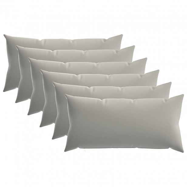 vidaXL Povlak na polštář 6 pcs HEERLEN Šedá 40 x 70 cm Polyester
