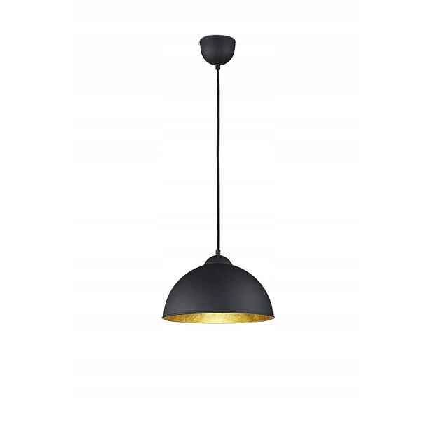 Závěsná lampa Rl Jimmy černá-zlatá, kov, E27, 60 W, stmívatelná