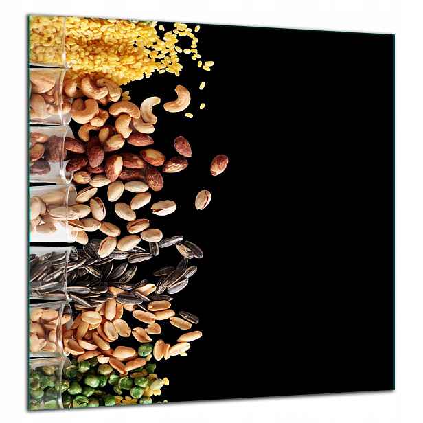 Skleněná Ochranná Deska Panel Lepidlo 60x65 Černá
