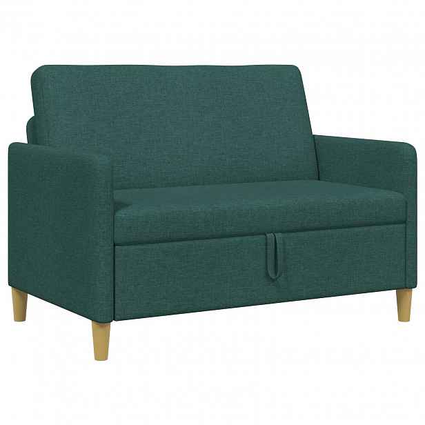 vidaXL Sofa s úložným prostorem Tmavě zelená 122 x 78 x 87 cm