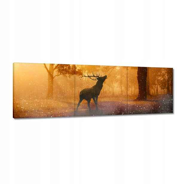 Obrazy 120x40 Jelen v lese