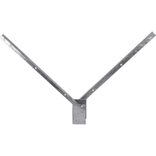 Bavolet oboustranný tvaru V Pilofor Zn na sloupek 60×60 mm