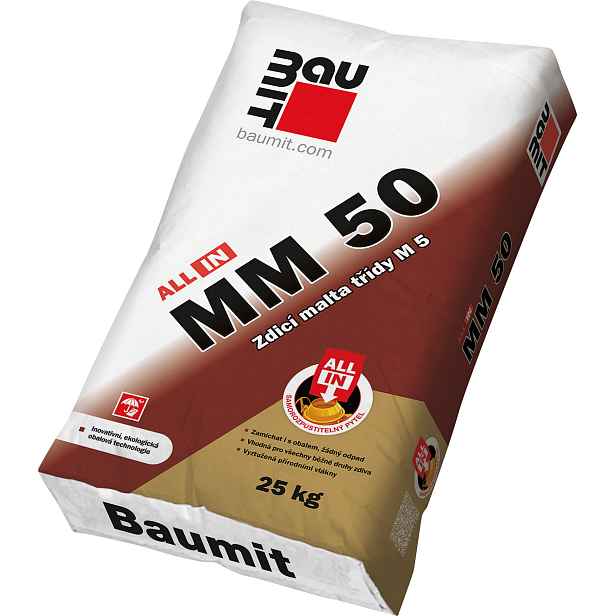 Malta zdicí Baumit ALL IN MM 50 25 kg