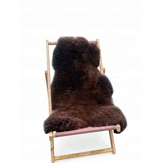 Ovčí kůže Hnědá Přírodní Stříhaná na krátké rouno/vlas 3 cm 120x65 cm