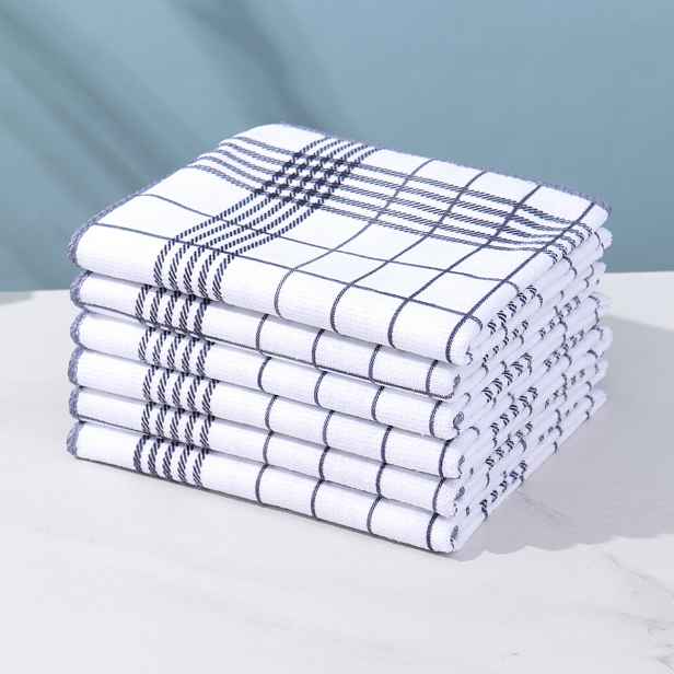 TEMU 6-balení absorpčních utěrek do kuchyně, které nepouští vlákna, velké 40 x 60 cm pro rychlé čištění, vhodné pro kávovary, 4-barevné kuchyňské
