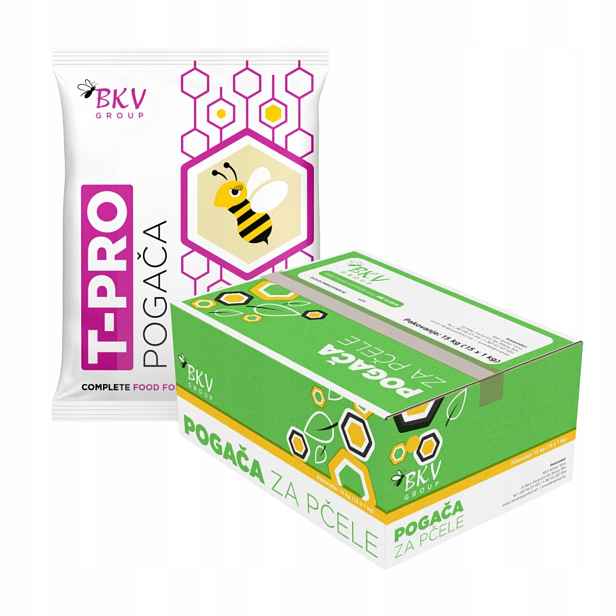 Těsto pro včely s tymolem 1 kg x 15 ks, krmivo pro včely Bkv