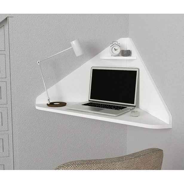 Casarredo Závěsná PC police rohová BERRY bílá