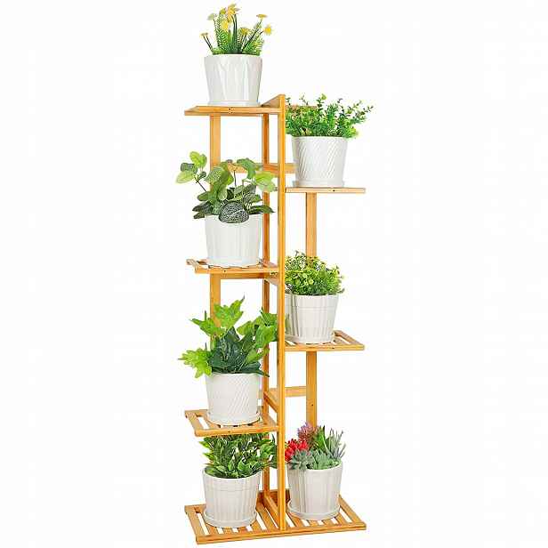 Držák Na Květináč Bambusový Stojan Na Květiny Květináče Rostliny 7 Polic 103 cm