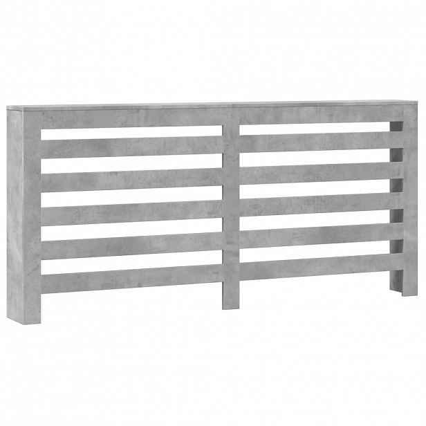 vidaXL Kryt radiátoru Betonově šedá 175 x 20 x 82 cm Kompozitní dřevo