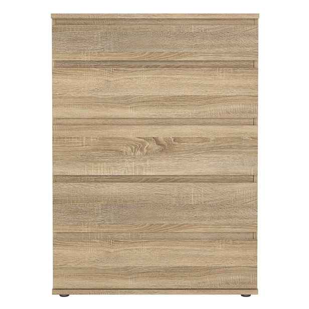 Vysoká komoda v dekoru dubu v přírodní barvě 77x107 cm Nova – Tvilum