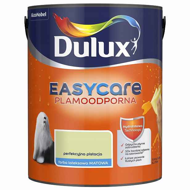 Dulux Easy Care Barva Odolná Proti Skvrnám Perfektní Pistácie 5L