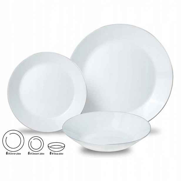 Jídelní Souprava Opal Pro 6 Osob 18 Dílů Kinghoff KH-1877
