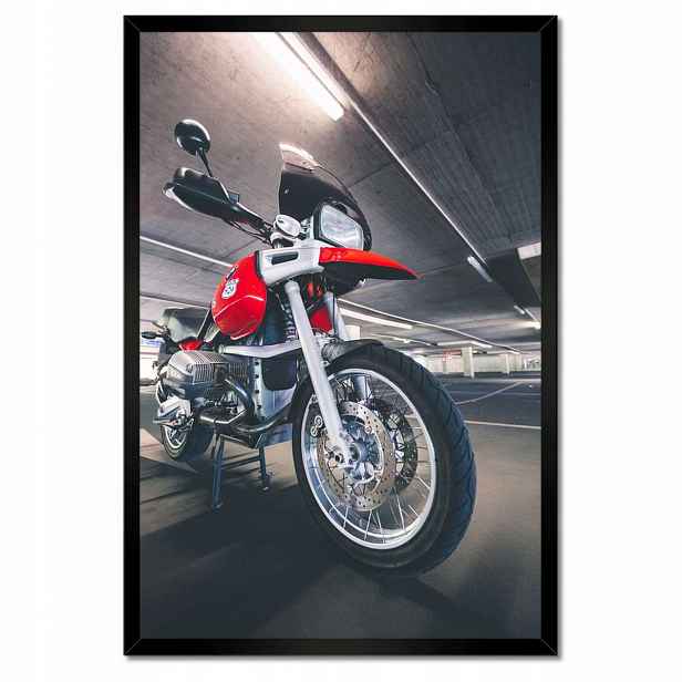 Plakáty v rámu 40x60 Červený motocykl Bmw