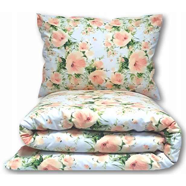 Povlečení 160x200 100% Bavlna Sada 3 kusů 2x70x80 na zip Polsko W161